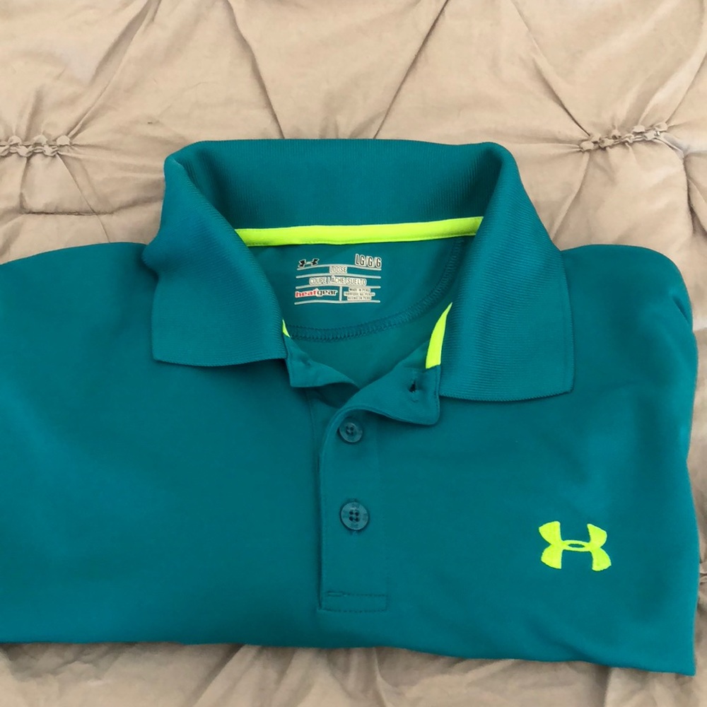 Under Armour Heat Gear Mens Polo, Large